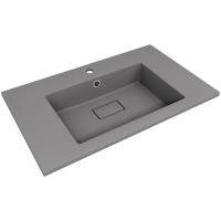 Раковина встраиваемая сверху (80х48) Style Line Line СС-00002461 серый шелк