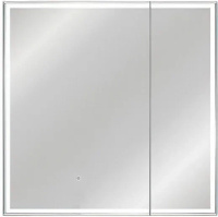 Зеркало-шкаф с подсветкой Style Line Квартет (80x80) СС-00002375 белый
