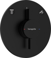 Смеситель для душа Hansgrohe DuoTurn S 75418670 матовый черный