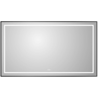 Зеркало (140х80) BelBagno Kraft SPC-KRAFT-1400-800-LED-TCH-WARM-NERO с подсветкой