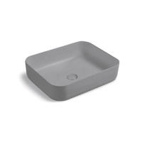 Раковина накладная (50х41) Vincea VBS-105MG матовый серый