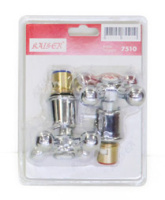 Маховик крест с кран-буксой KAISER 7510, хром