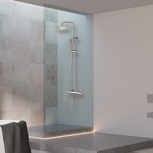 Душевая система с термостатом Bossini Cosmo L10103.030 хром