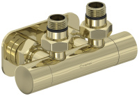 Вентиль Сунержа угловой EU50 (2 х G 1/2" НР х G 3/4" НГ) 020-1416-1234 шампань глянцевый