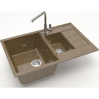 Кухонная мойка Marrbaxx Блонди Z210 Z210Q009 коричневый