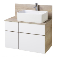 Тумба с раковиной Aquaton Мишель 80 1A2772K0MIX40