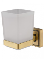 Стакан для зубных щеток с держателем WONZON & WOGHAND ROMA, бронза WW-7221