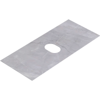 Столешница 101 см Aqwella Geometria STG1014X456GS серый мрамор