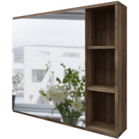 Зеркало-шкаф (82х73) Grossman Форта 2080022 универсал. темный дуб