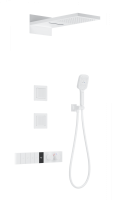 Душевая система с термостатом встраиваемая WONZON & WOGHAND, белый матовый WW-D4538-A-MW