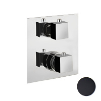 Смеситель для душа встраиваемый с термостатом Webert Pegaso PE970903560, черный Смеситель для душа встраиваемый с термостатом Webert Pegaso PE970903560, черный