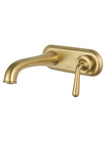 Смеситель для раковины встраиваемый WONZON & WOGHAND STEAM, брашированное золото WW-88869008- BG