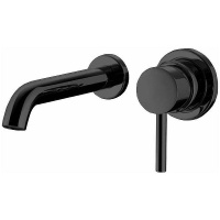 Смеситель для раковины со встраиваемой частью в комплекте  Bossini Oki Z005302.073  черный матовый