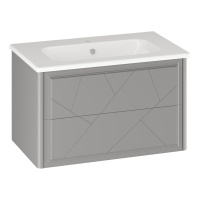 Тумба под раковину Opadiris Луиджи 80   00-00006180 серый матовый (без раковины)