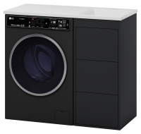 Тумба под стиральную машину Brevita Grafit 40 GRA-01040-013Я