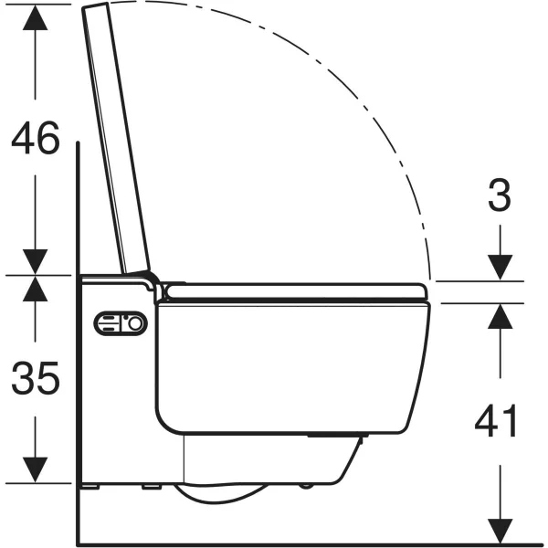 Унитаз-биде подвесной Geberit AquaClean Mera Comfort 146.210.11.1