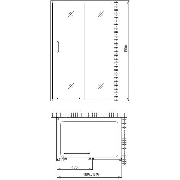 Душевой уголок Gemy Victoria "S30131A-A75 (S30191A + A75)"