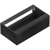 Тумба подвесная Cezares Cadro 70 CADRO-70-1C-SO-NR-BLUM nero