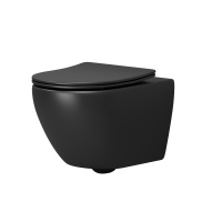 Унитаз подвесной безободковый Grossman  GR-4457BMSQ с сиденьем микролифт