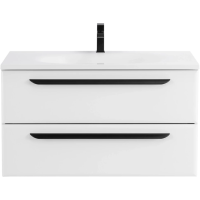 Тумба под раковину Cezares ECO-900-2C-SO-BO Bianco Opaco без ручек