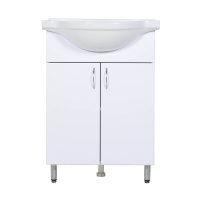 Тумба напольная с раковиной Orange Лайт LA-60TUW+RA белый