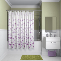 Штора для ванной комнаты IDDIS Basic B01P118i11, белый