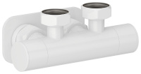 Вентиль 2х3/4" угловой скрытый-скрытый EU50 Белый 12-1418-3434