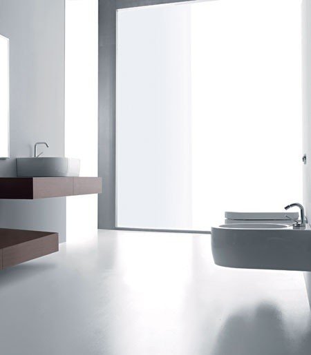 Подвесной унитаз Kerasan Flo 311501 белый, без сиденья