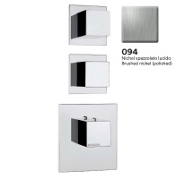 Термостат для душа на 2 потребителя Bossini HighFlow Outlets Z032203.094 никель шлифованный