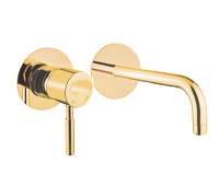 Смеситель для раковины Webert Rimini RI830606794, золото матовое Смеситель для раковины Webert Rimini RI830606794, золото матовое