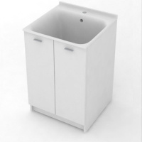 Комплект для постирочной с сифоном Kerasan Aquadom 9165k3*1 белый матовый 