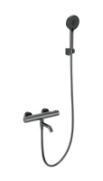 Смеситель для ванны с душем и термостатом WONZON & WOGHAND, темный графит WW-B3029-A1-BGG