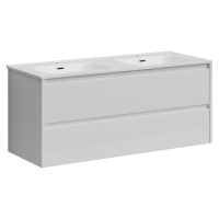 Тумба под раковину Sancos  Libra LB120-2W белый глянец