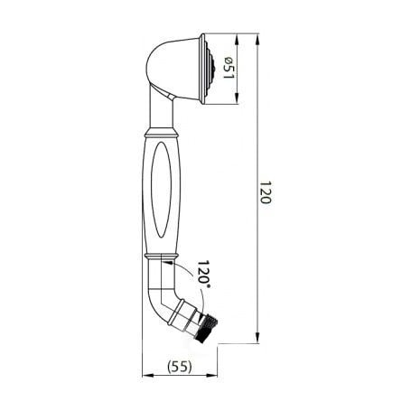 Ручной душ Cezares CZR-C-DEF2-02-Bi