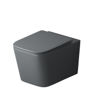 Унитаз подвесной безободковый Grossman  GR-4404GMSQ с сиденьем микролифт