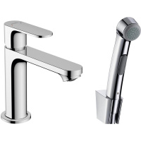 Смеситель для раковины с гигиеническим душем Hansgrohe Rebris S 72215000