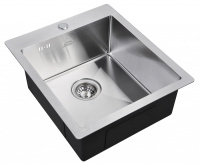 Мойка кухонная стальная (45x51) ZORG SH 4551 хром 