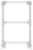 Полотенцесушитель Водяной Сунержа Ренессанс 1304 (66х40) Сатин 071-0280-6640