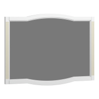 Зеркало Opadiris Лаура 120 Z0000009325  белый с патиной