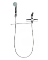 Смеситель для ванны однорычажный полимерный универсальный с душевым набором OneLife P02-218cr хром