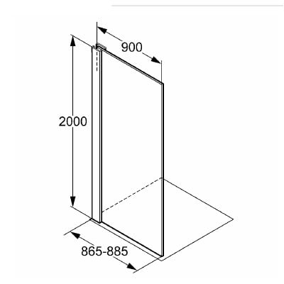 Перегородка Kludi Esprit 56SW399