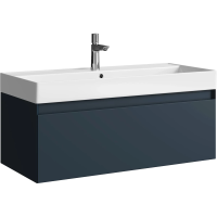 Тумба без раковины 100 см Aqwella Geometria GE01101GRM серый матовый