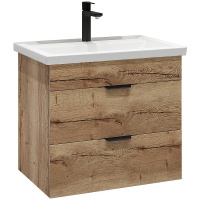 Тумба подвесная Grossman ФОРТА-60 см 106005  с 2-я ящ, дуб галифакс