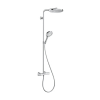 Душевая система с термостатом Hansgrohe Raindance Select S Showerpipe 240 1jet PowderRain 27633000 хром