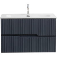 Тумба под раковину Cezares DUET-N-800-2C-SO-GR-P Grafito
