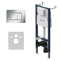 Инсталляция для подвесного унитаза Am.Pm PrimeFit I012709.0251 с кнопкой смыва, хром глянец