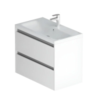 Тумба с раковиной 75 см Am.Pm Pulse M91-FHX0752-WCC0752WG белый глянец