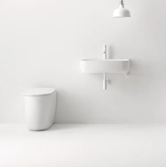 Унитаз приставной безободковый Kerasan Nolita 531801 белый глянец, без сиденья