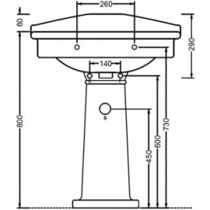 Колонна ArtCeram Hermitage EE12 (HEC002 01;00)