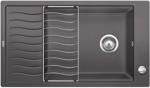 Мойка кухонная Blanco Elon XL 8 S Silgranit PuraDur (темная скала), 524861